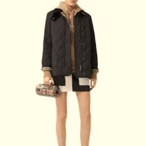 Burberry quilted jacket zipper black XS ❤️😍